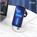 Laser 3 in 1 Wireless Charging Station - White - Screenshot 5