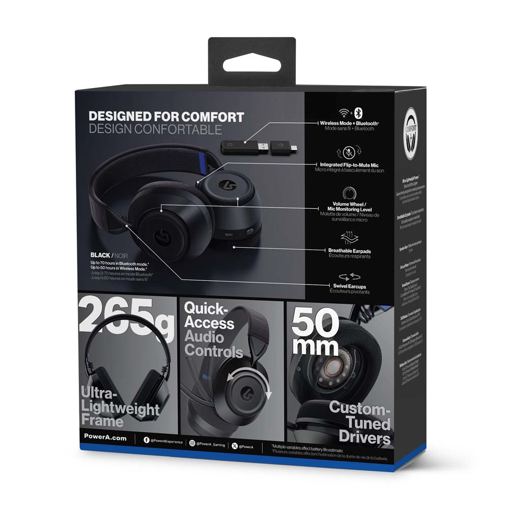 LucidSound LS500P Wireless Gaming Headset - Black - Screenshot 8