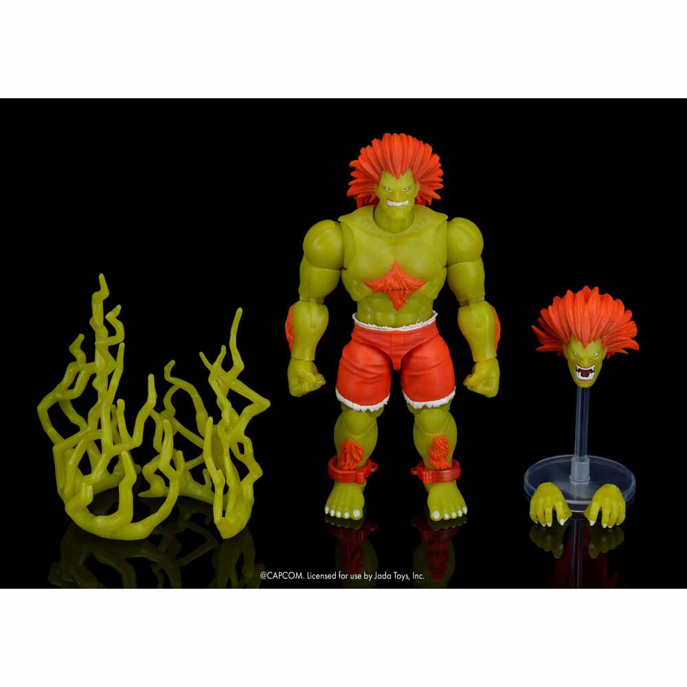Ultra Street Fighter II – Blanka Glow-in-the-Dark 6in Action Figure - Screenshot 1