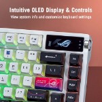 ASUS ROG - Azoth X Wireless Custom Gaming Keyboard (NX Snow Switches) - White - Screenshot 1
