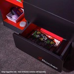 X Rocker Carbon-Tek Chest of 3 Drawers with LED Lights - Black - Screenshot 3