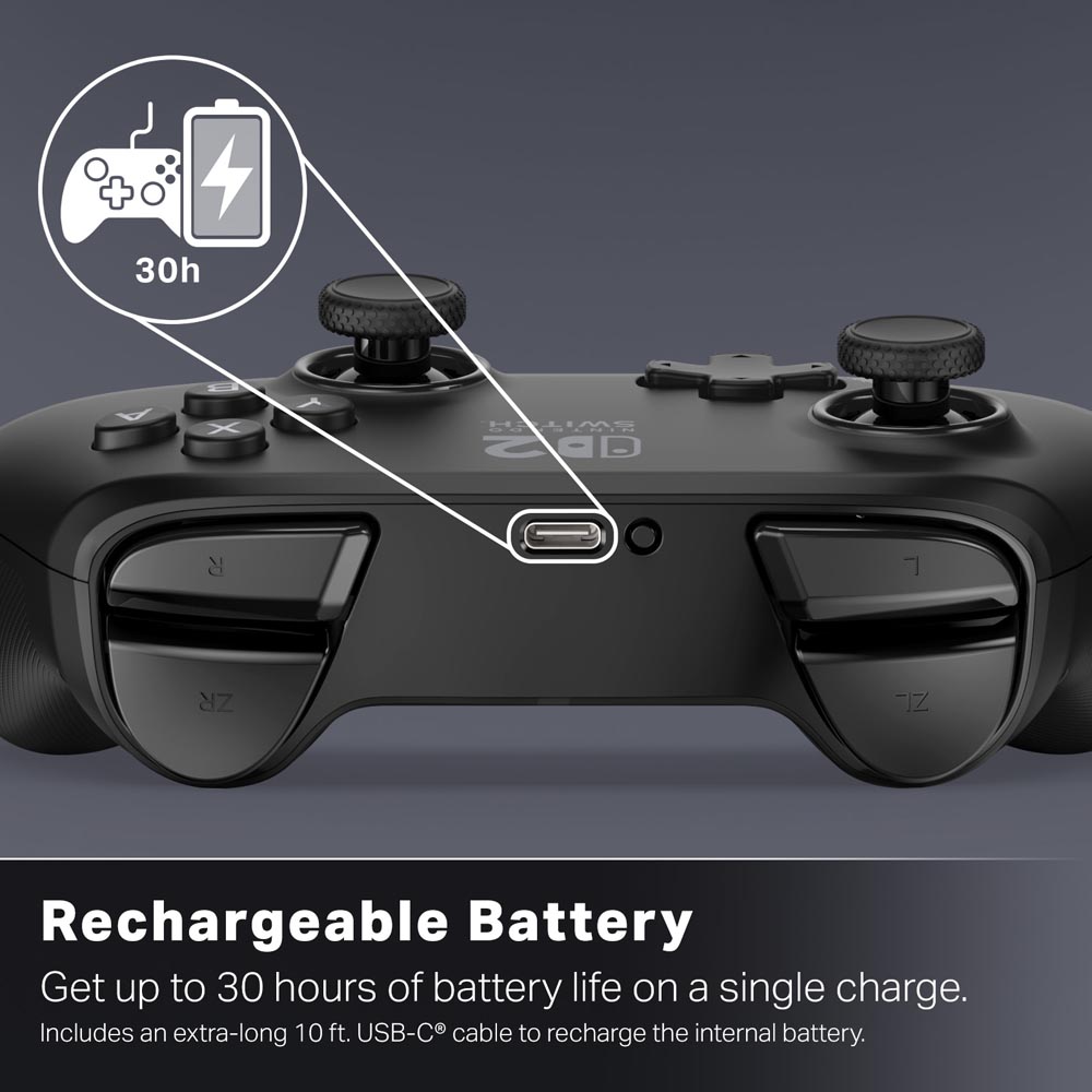 PowerA - Advantage Wireless Controller for Nintendo Switch 2 - Black - Screenshot 8