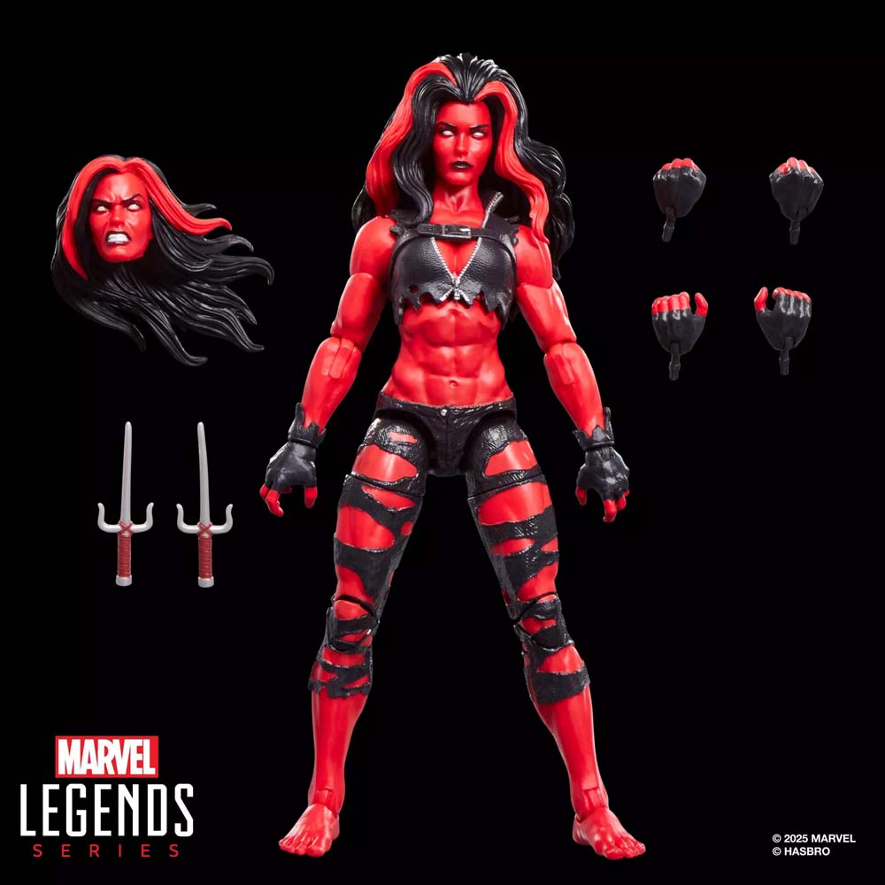 Marvel - Red She-Hulk Marvel Legends Action Figure - Screenshot 1