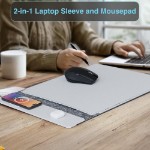 Laser Wireless Charging Laptop Sleeve Up to 16 Inch - Grey - Screenshot 3