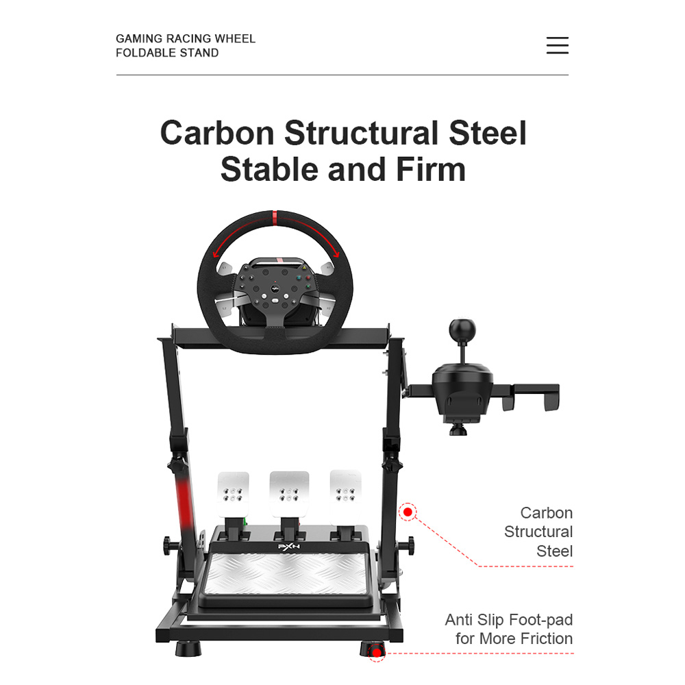 PXN - A10 Foldable Racing Wheel Stand - Screenshot 5