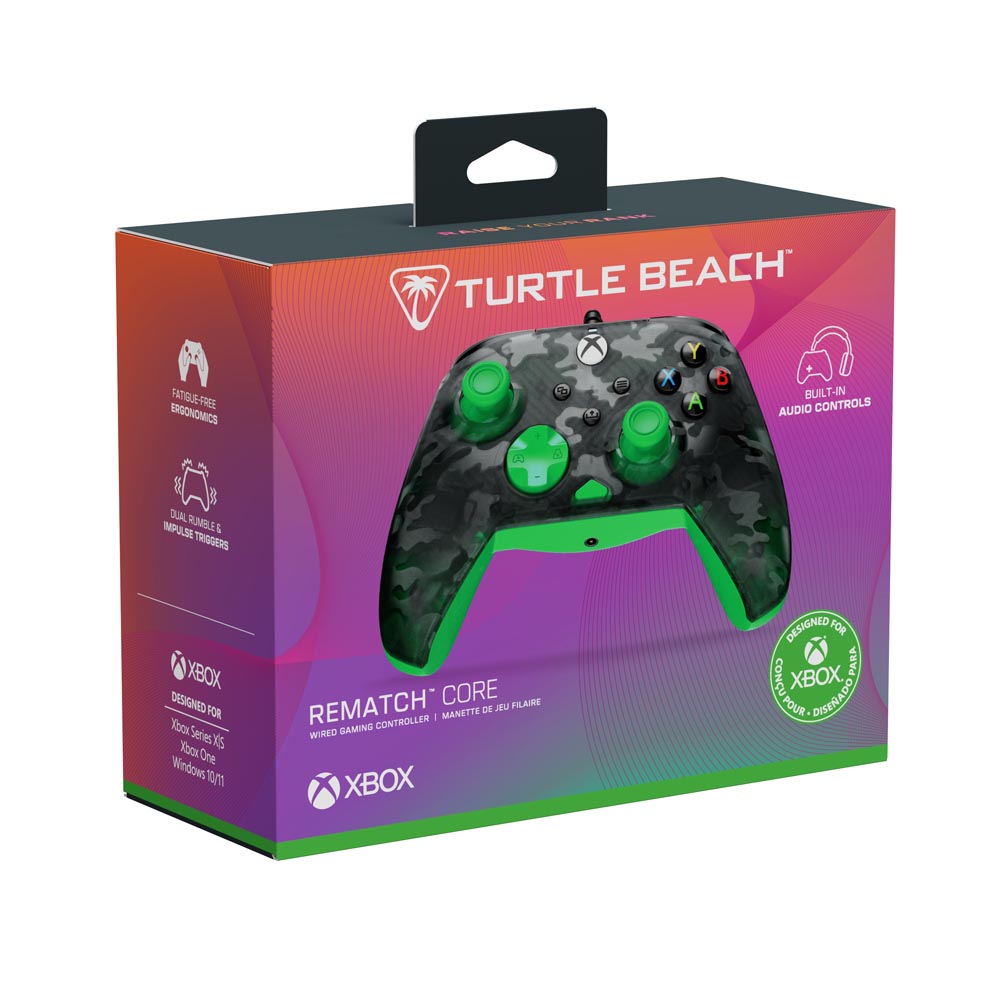 Turtle Beach - Rematch Core Wired Controller for Xbox – Ghost Black Camo/Green - Screenshot 4