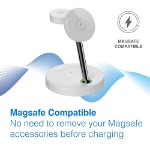 Laser 3 in 1 Wireless Charging Station - White - Screenshot 3