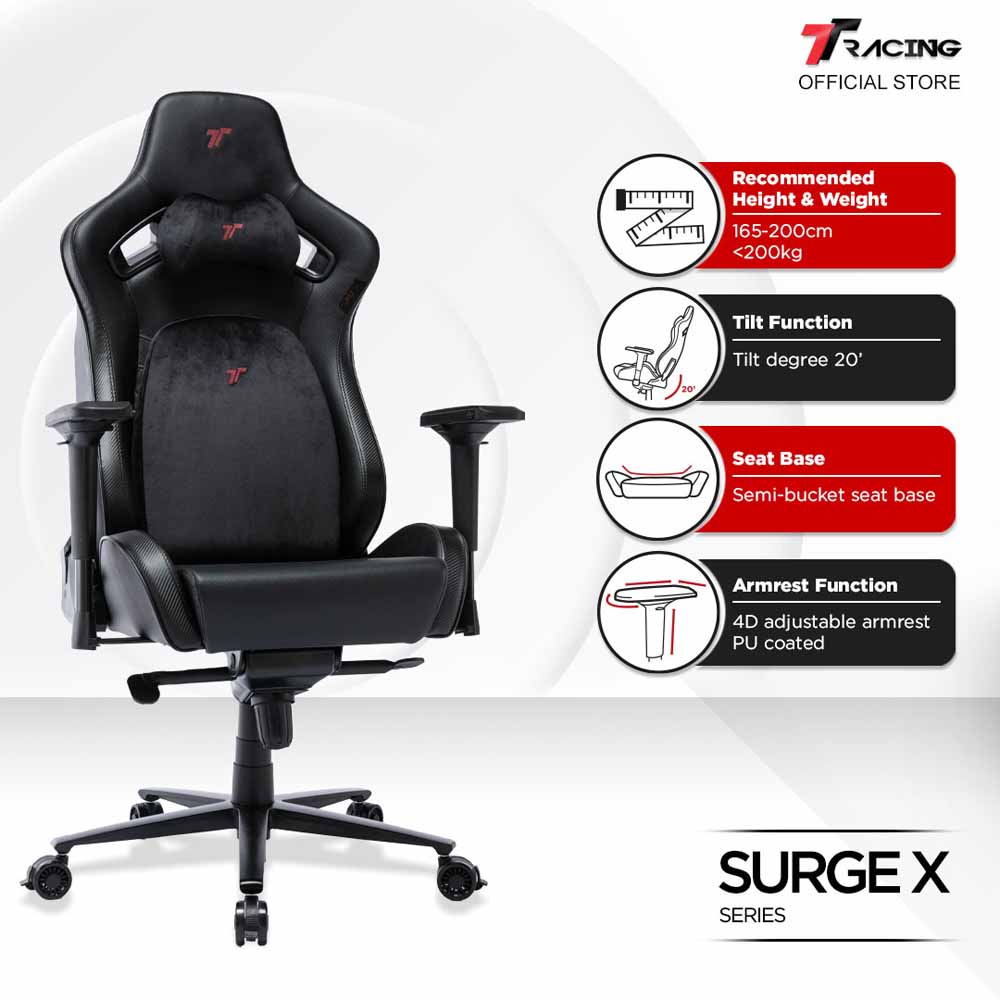 TTRacing Surge X Gaming Chair - Red - Screenshot 1