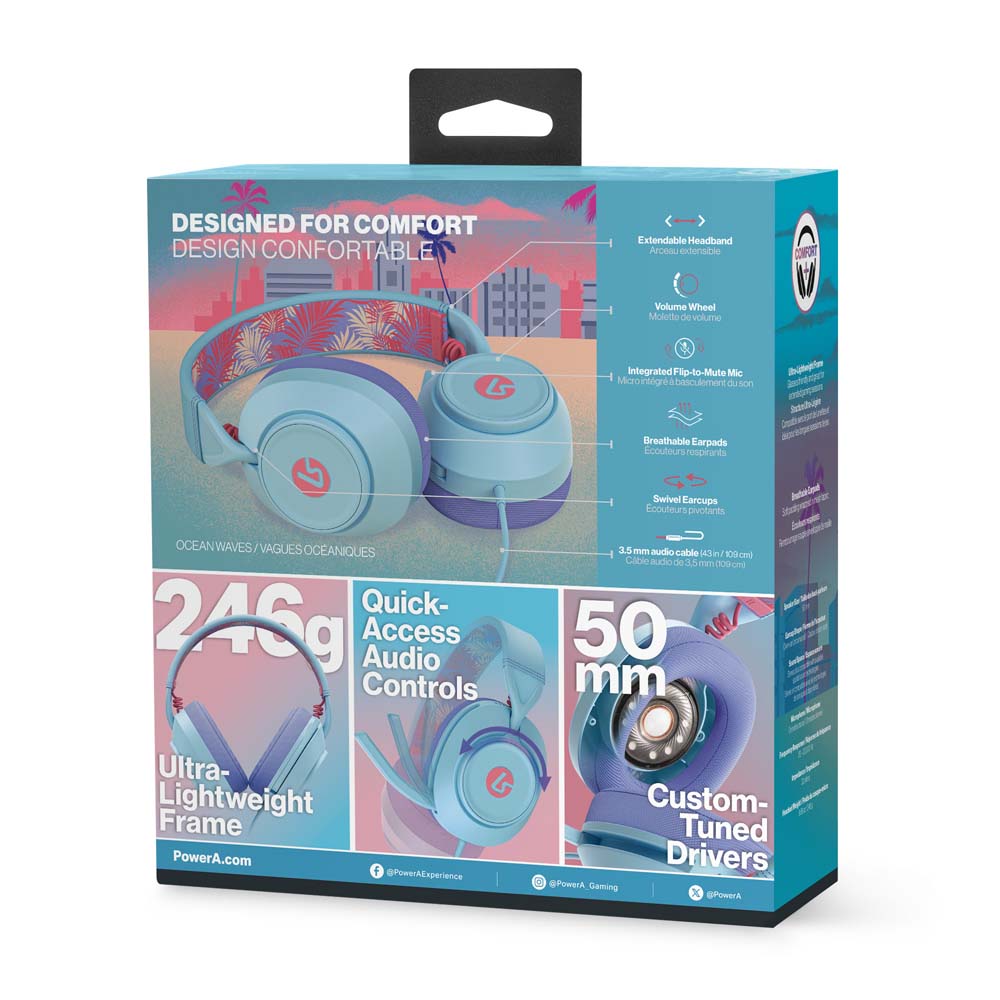 LucidSound LS10 Wired Gaming Headset - Ocean Waves - Screenshot 5