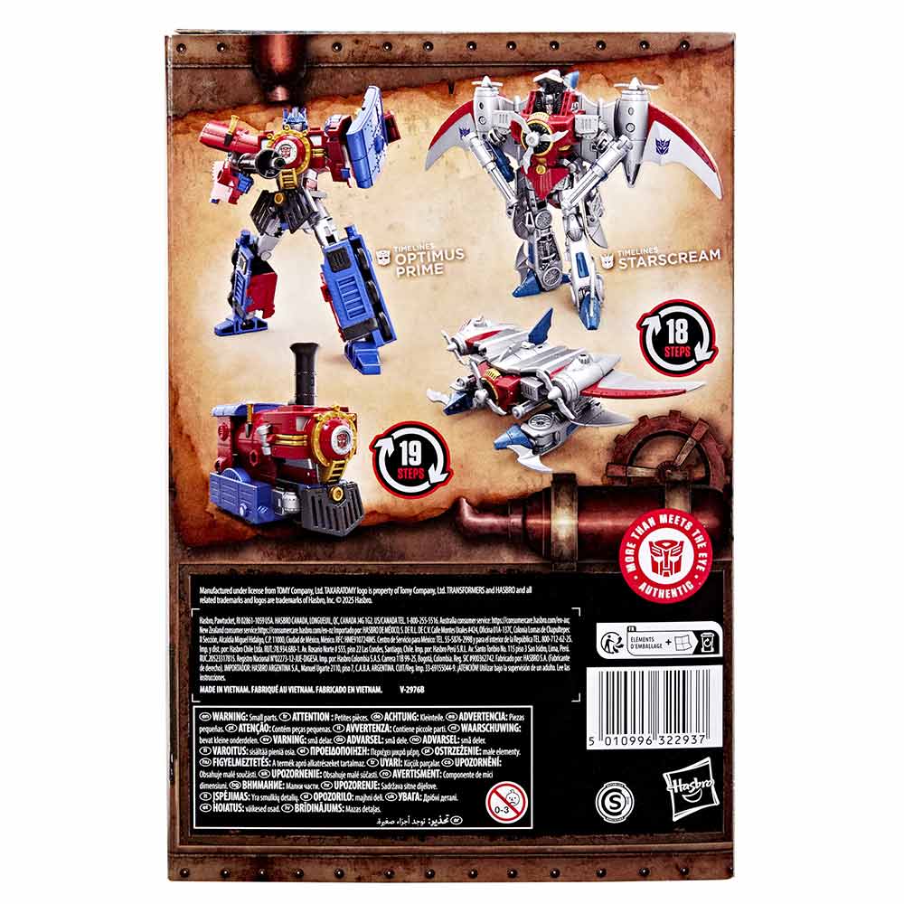 Transformers Timelines - Comic Edition Optimus Prime & Starscream Action Figure 2-Pack - Screenshot 2