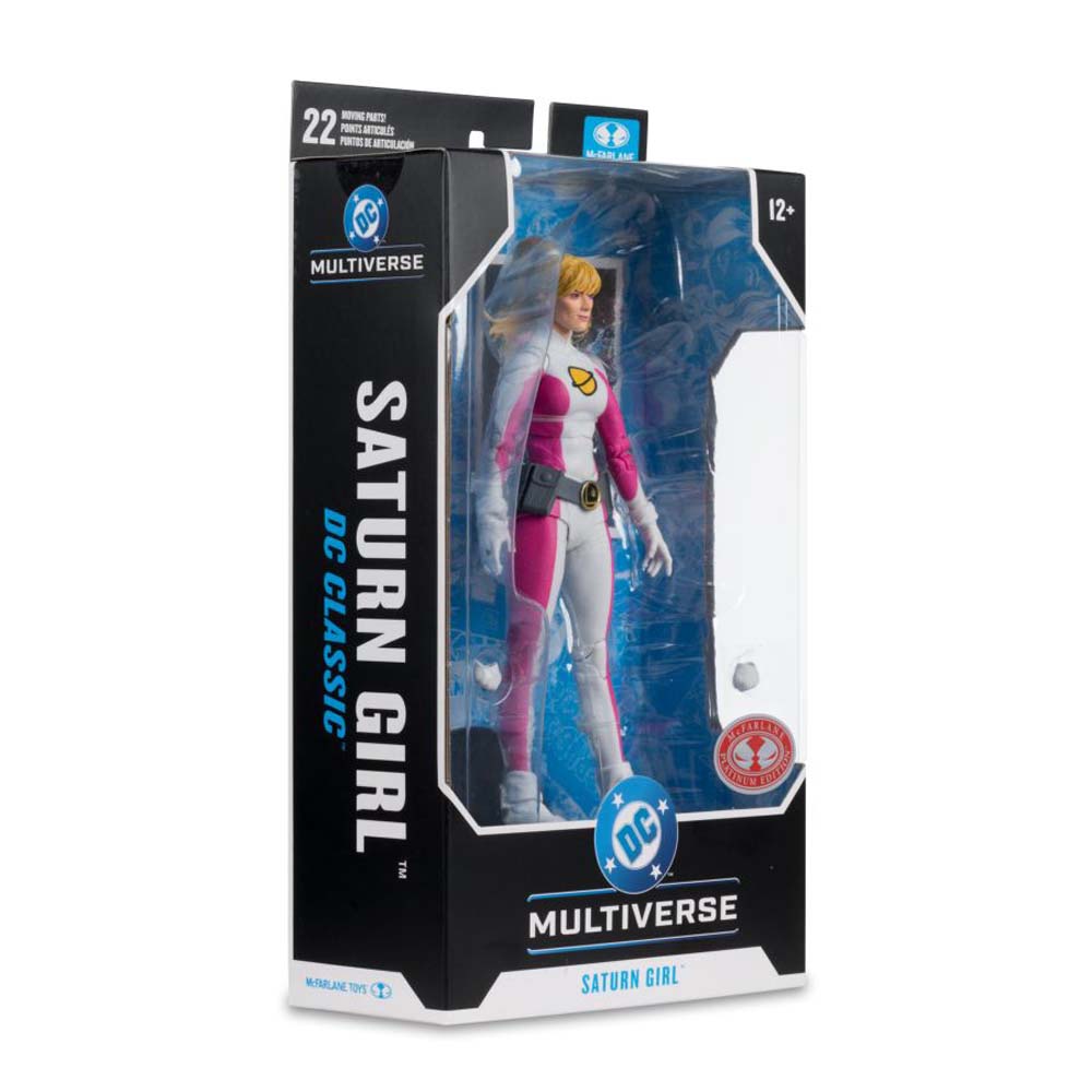 DC Multiverse - Legion of Super-Heroes - Saturn Girl (DC Classic) Red Platinum Edition 7" Action Figure - Screenshot 2