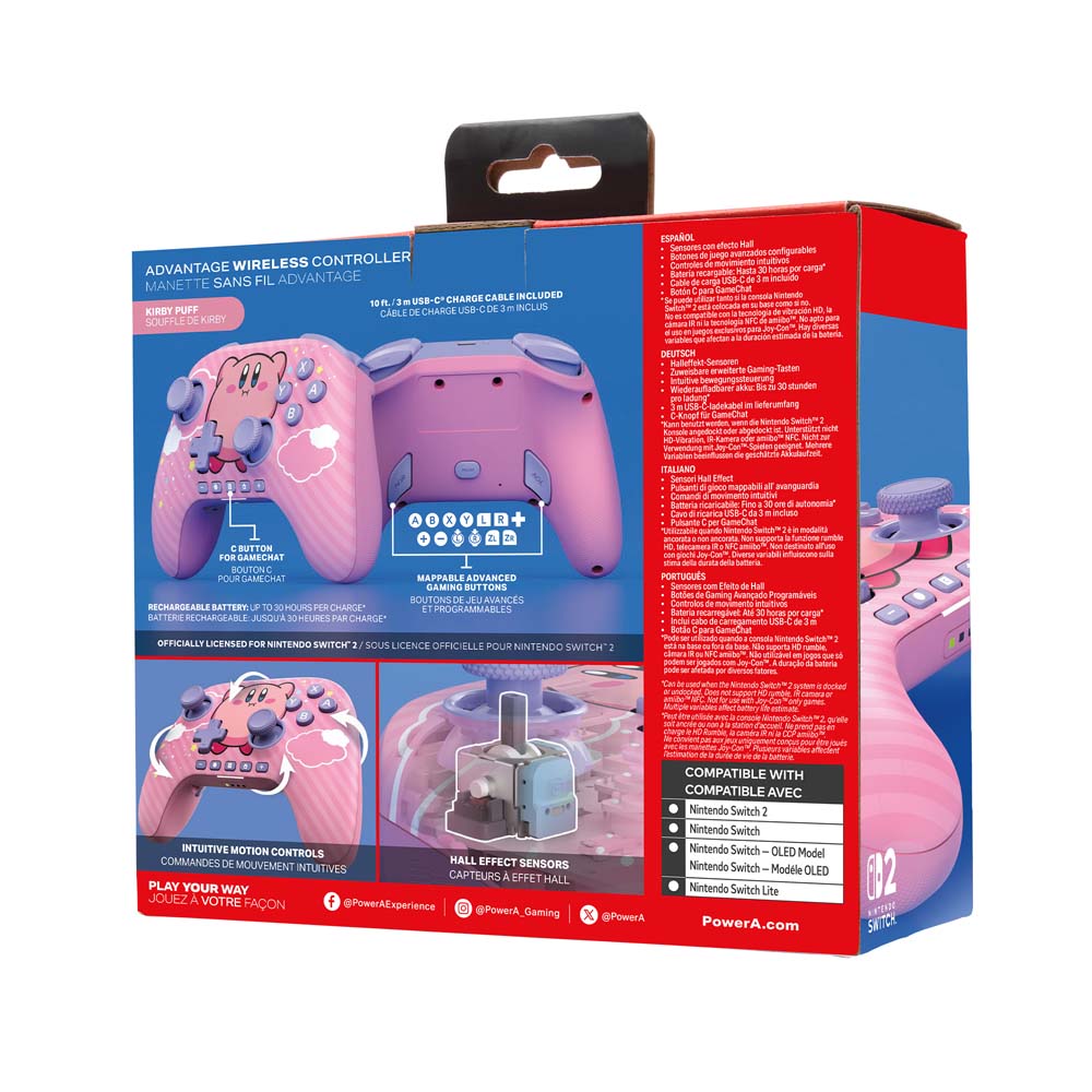 PowerA - Advantage Wireless Controller for Nintendo Switch 2 - Kirby Puff - Screenshot 3