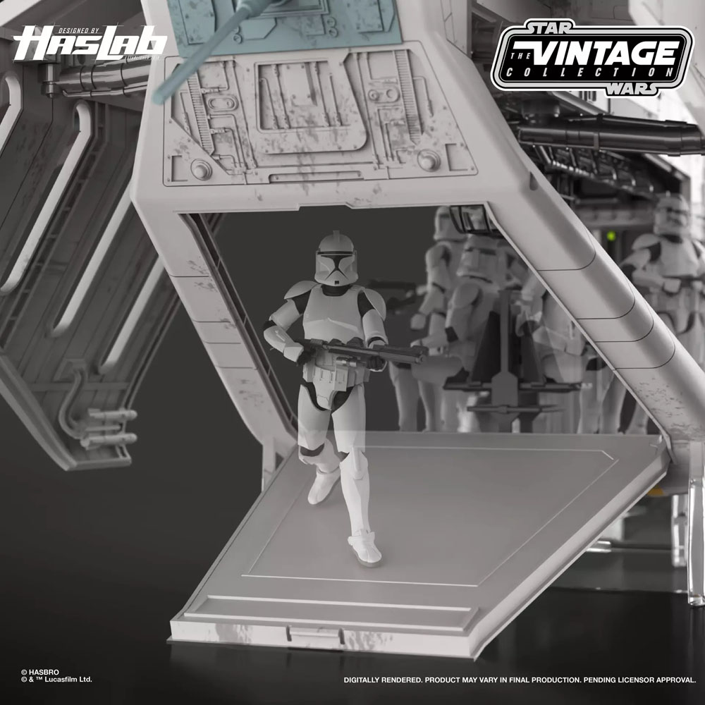 Star Wars - Attack of the Clones - The Vintage Collection LAAT/i Gunship Figure Set - Screenshot 17
