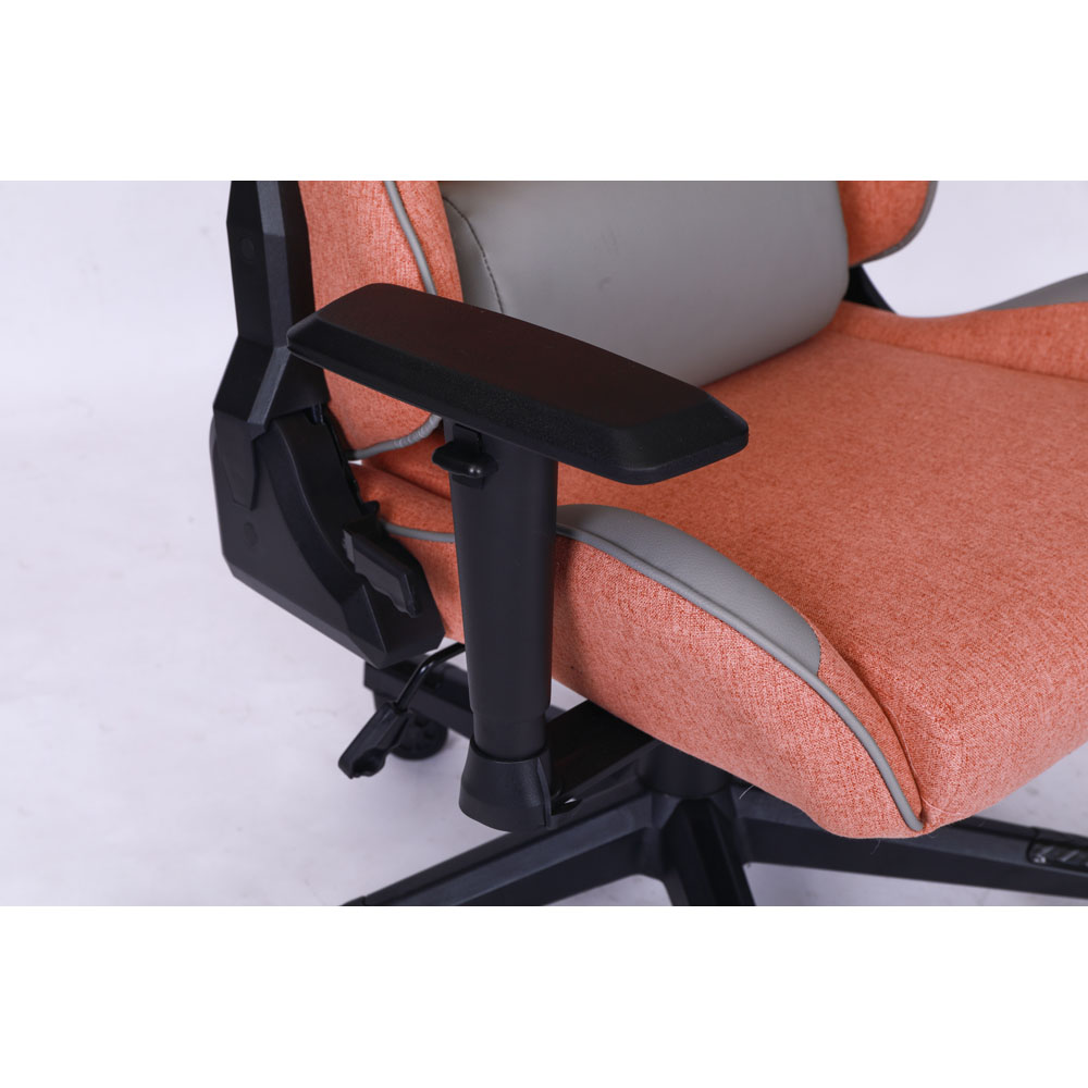 Playmax - Elite Gaming Chair - Fabric Pink and Light Grey - Screenshot 5