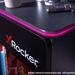 X Rocker Carbon-Tek Bedside Table with Wireless Charging and LED Lights - Black - Screenshot 3