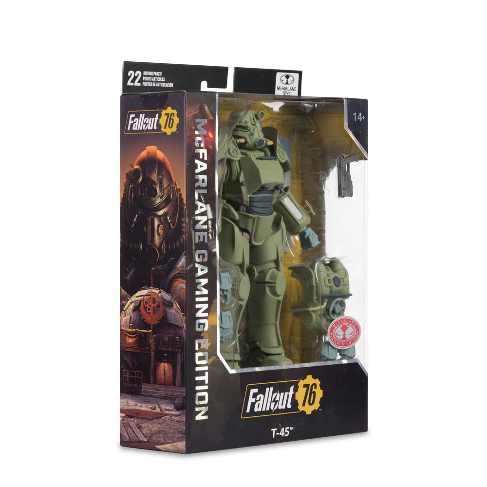 Fallout - Fallout 76 T-45 Deluxe Red Platinum Edition Action Figure - Screenshot 2