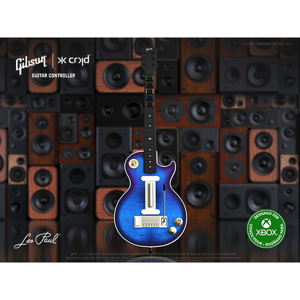 CRKD X Gibson les Paul Pro Guitar Controller for Xbox - Blue - Screenshot 11