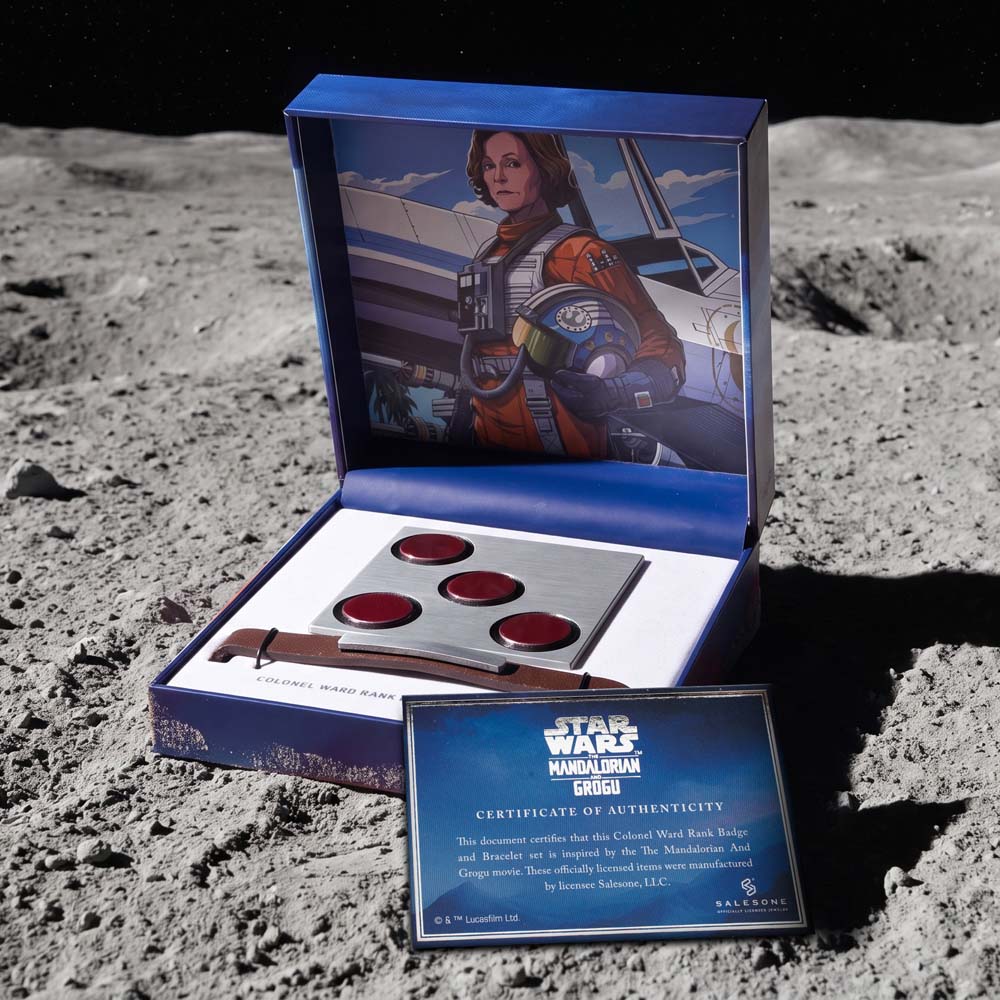 Star Wars - The Mandalorian & Grogu - Colonel Ward Rank Badge Pin & Bracelet Replica - Screenshot 3