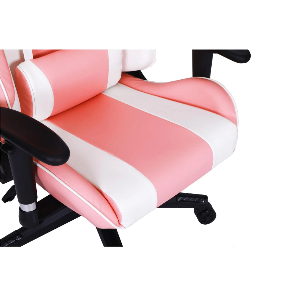 Playmax - Elite Gaming Chair - Pink and White - Screenshot 3