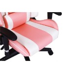 Playmax - Elite Gaming Chair - Pink and White - Screenshot 3