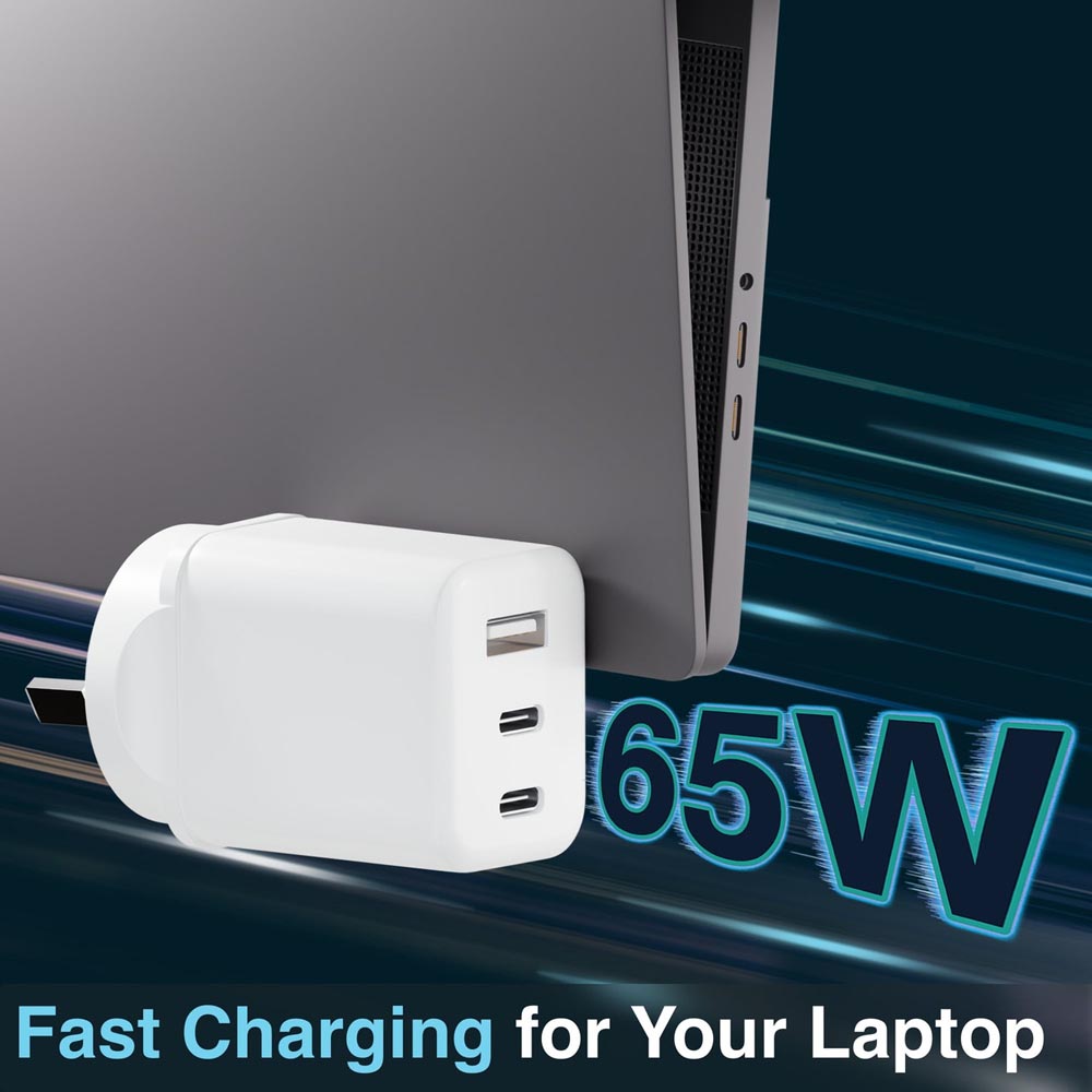 Laser 65W GaN Wall Charger with 4 Adaptors - Screenshot 9