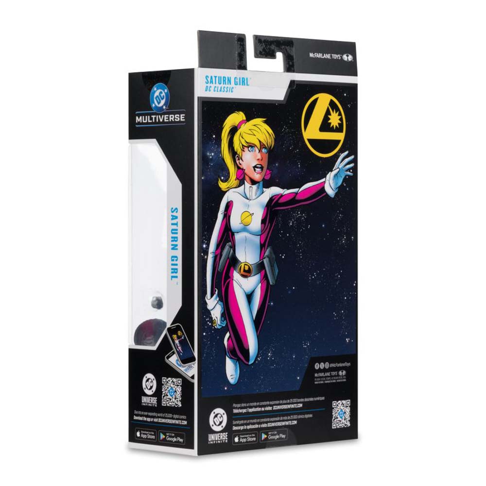 DC Multiverse - Legion of Super-Heroes - Saturn Girl (DC Classic) Red Platinum Edition 7" Action Figure - Screenshot 3