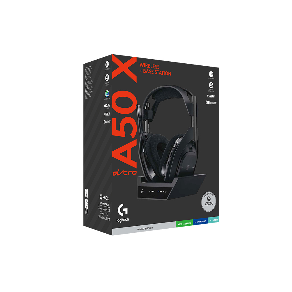 ASTRO A50 Wireless Gaming Headset + Charging Station (4th Gen) - PS5/PS4/PC - Refurbished