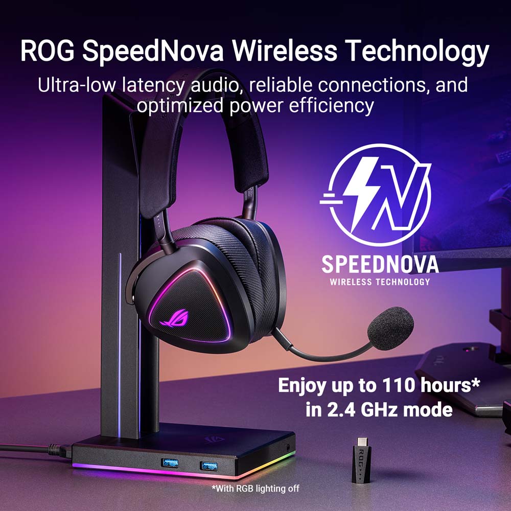 ASUS ROG - Delta II Wireless Gaming Headset - Black - Screenshot 2