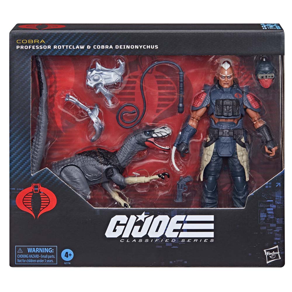 G.I. Joe - Classified Series #196 - Professor Rottclaw & Cobra Deinonychus Action Figure - Screenshot 1