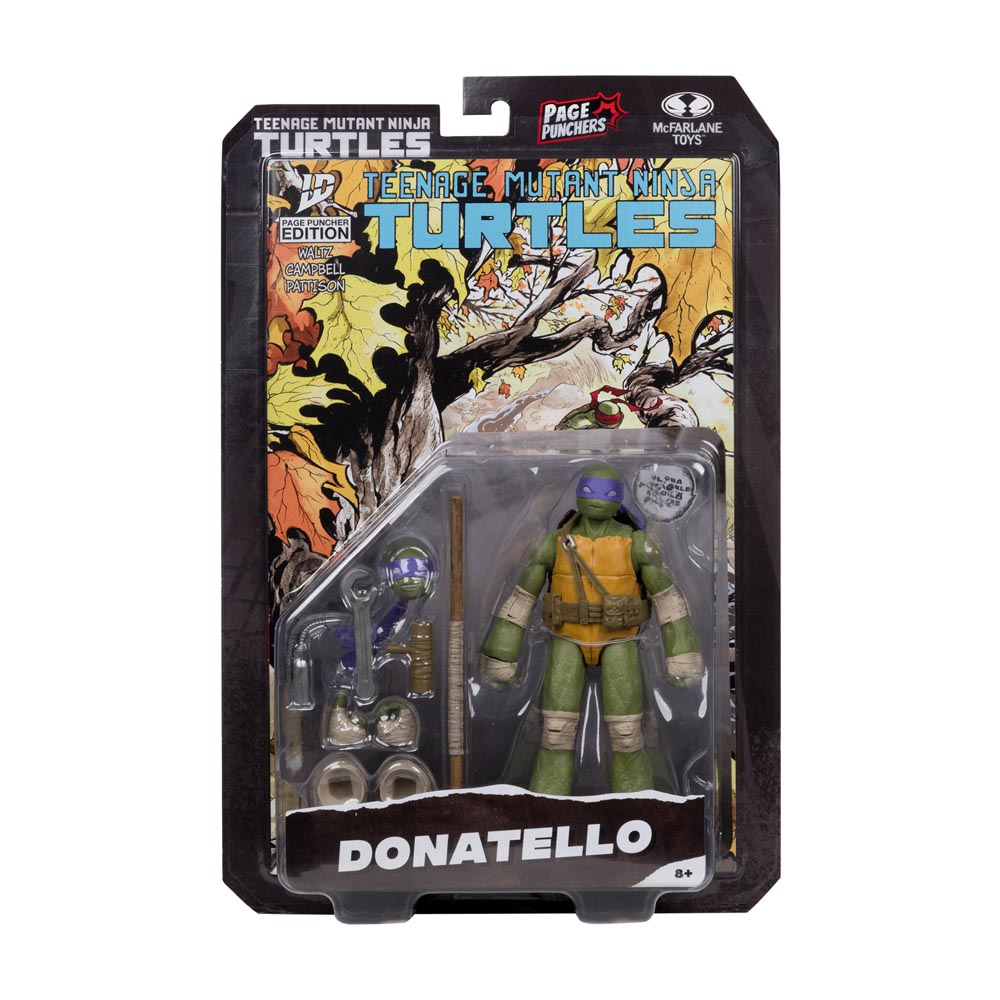 Teenage Mutant Ninja Turtles - Donatello IDW Page Punchers 5" Action Figure with Comic Book - Screenshot 3