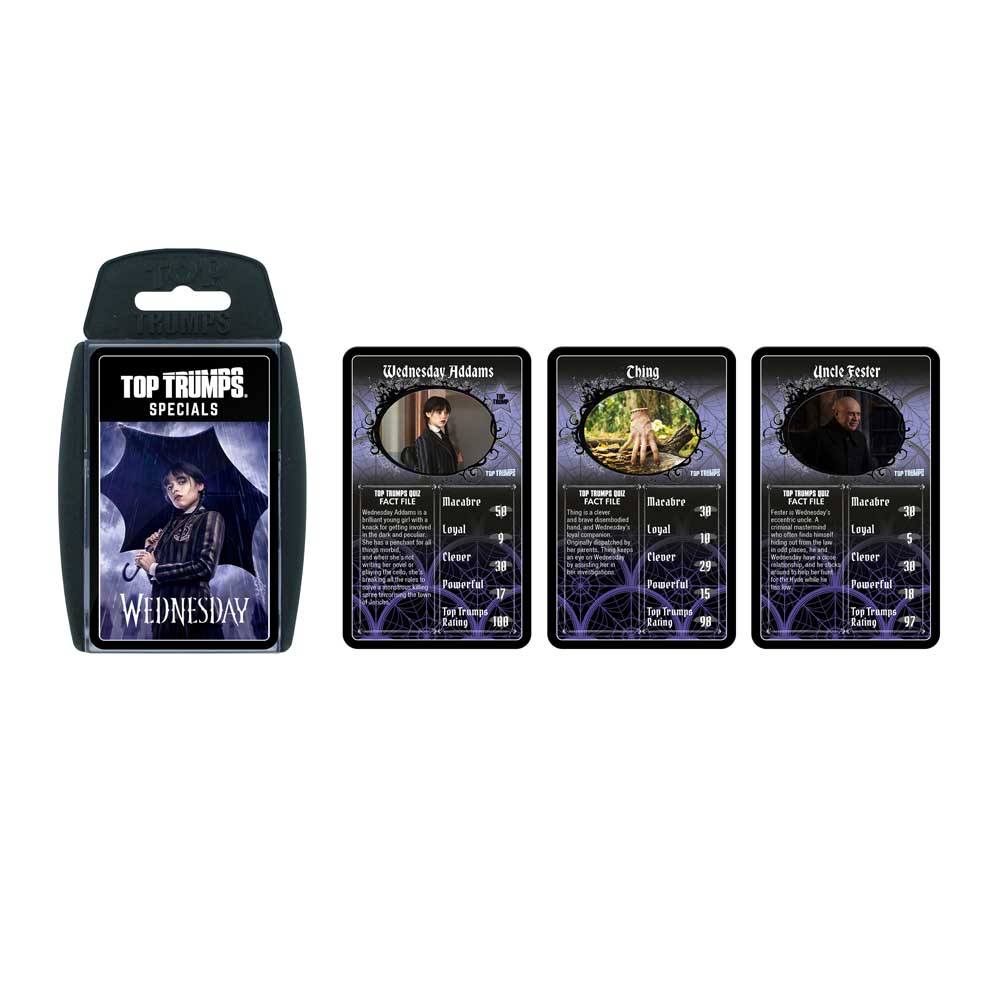 Netflix - Wednesday Top Trumps Special Card Game - Screenshot 1