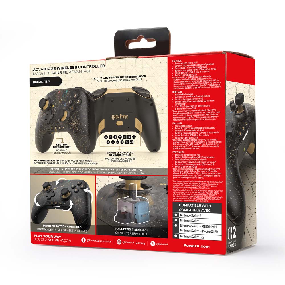 PowerA - Advantage Wireless Controller for Nintendo Switch 2 - Hogwarts Emblem - Screenshot 3
