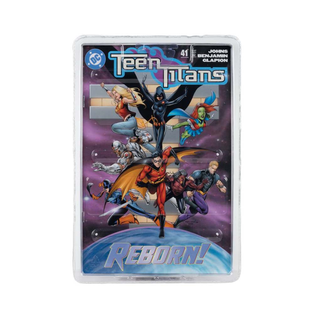 DC Comics - Teen Titans - Miss Martian (Teen Titans #41) Red Platinum Edition Page Punchers 7" Action Figure with Comic Book - Screenshot 4