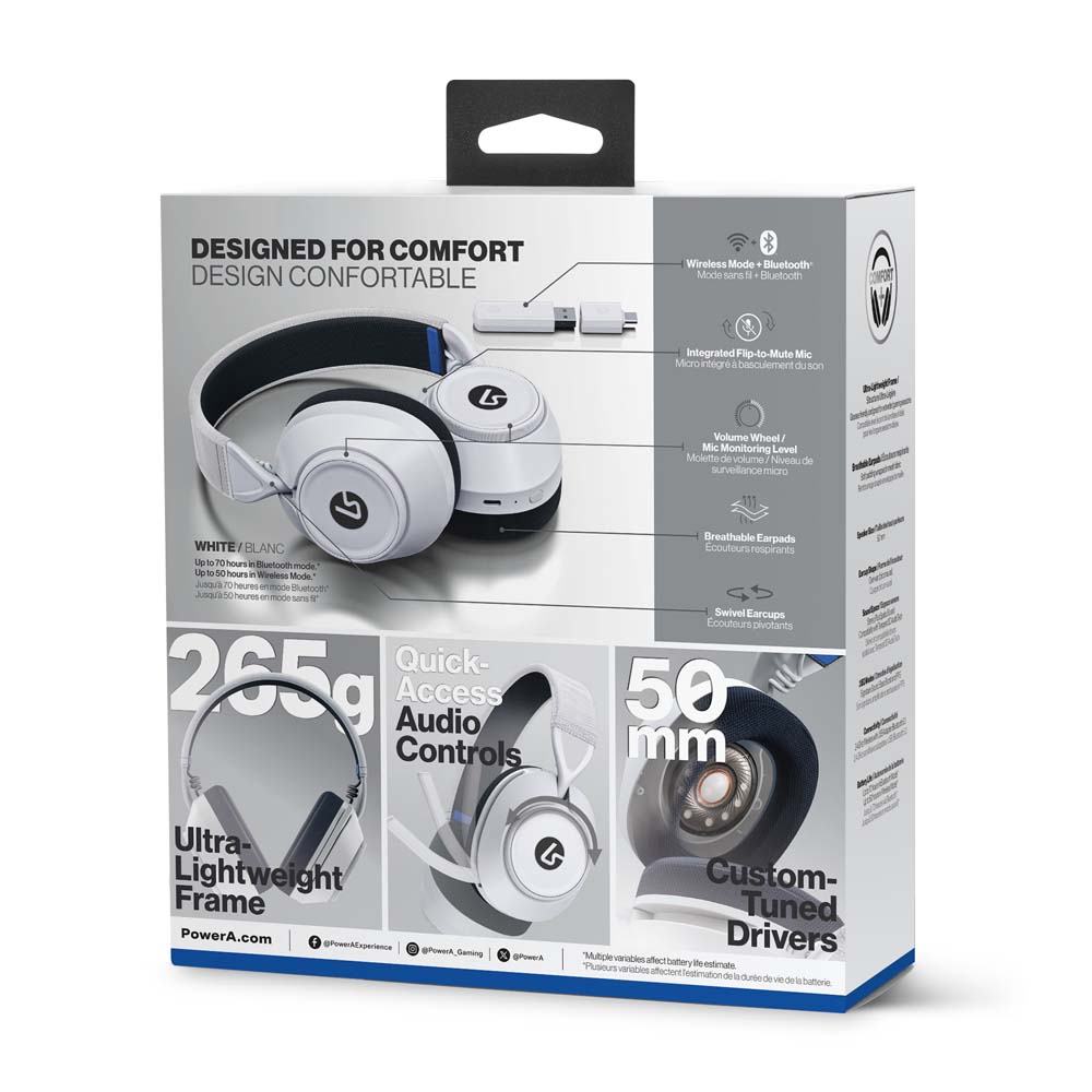LucidSound LS500P Wireless Gaming Headset - White - Screenshot 2