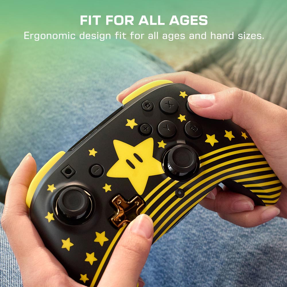 Turtle Beach - Rematch Wireless Controller for Nintendo Switch - Super Mario Star - Screenshot 6