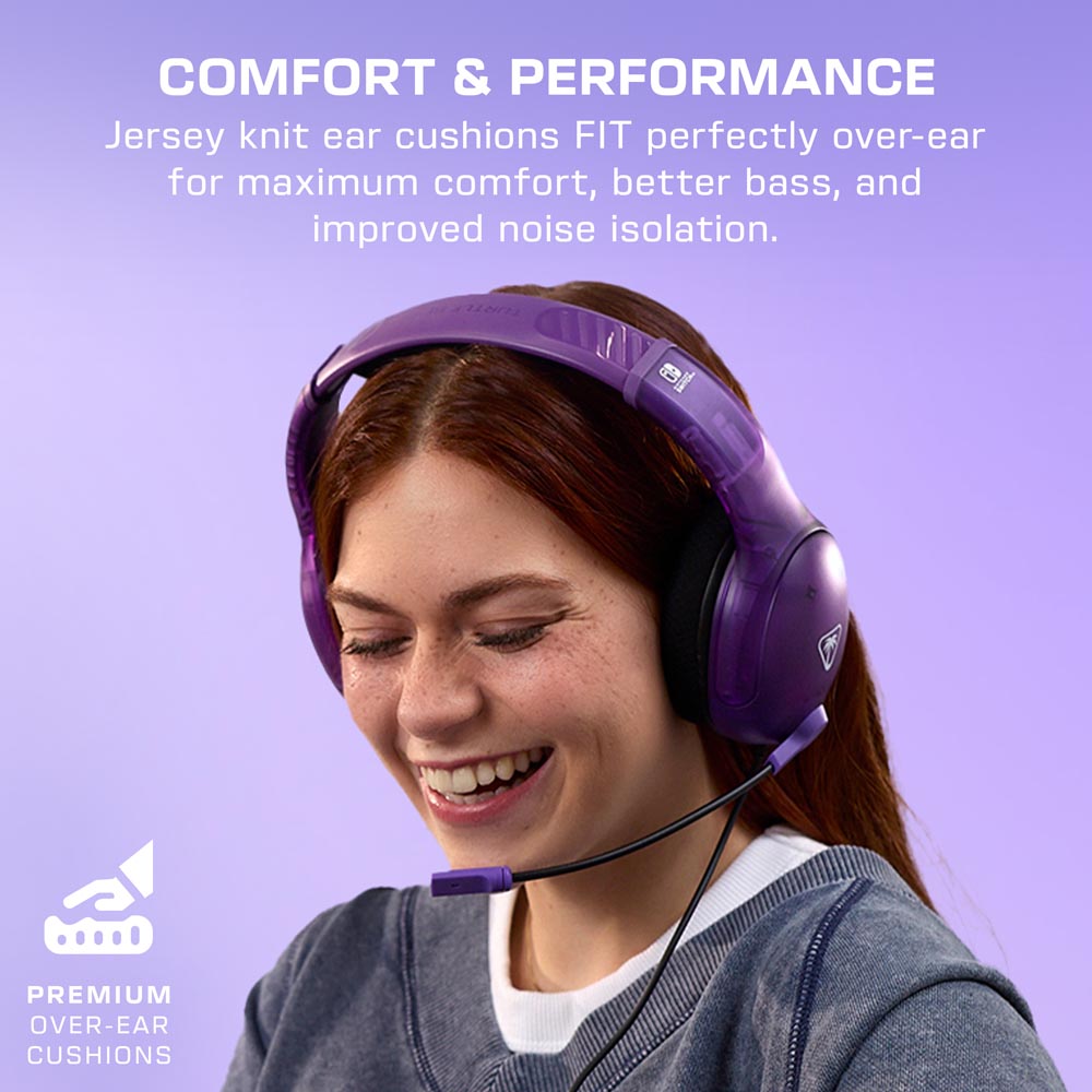 Turtle Beach - Airlite Fit Wired Gaming Headset - Ghost Purple - Screenshot 3