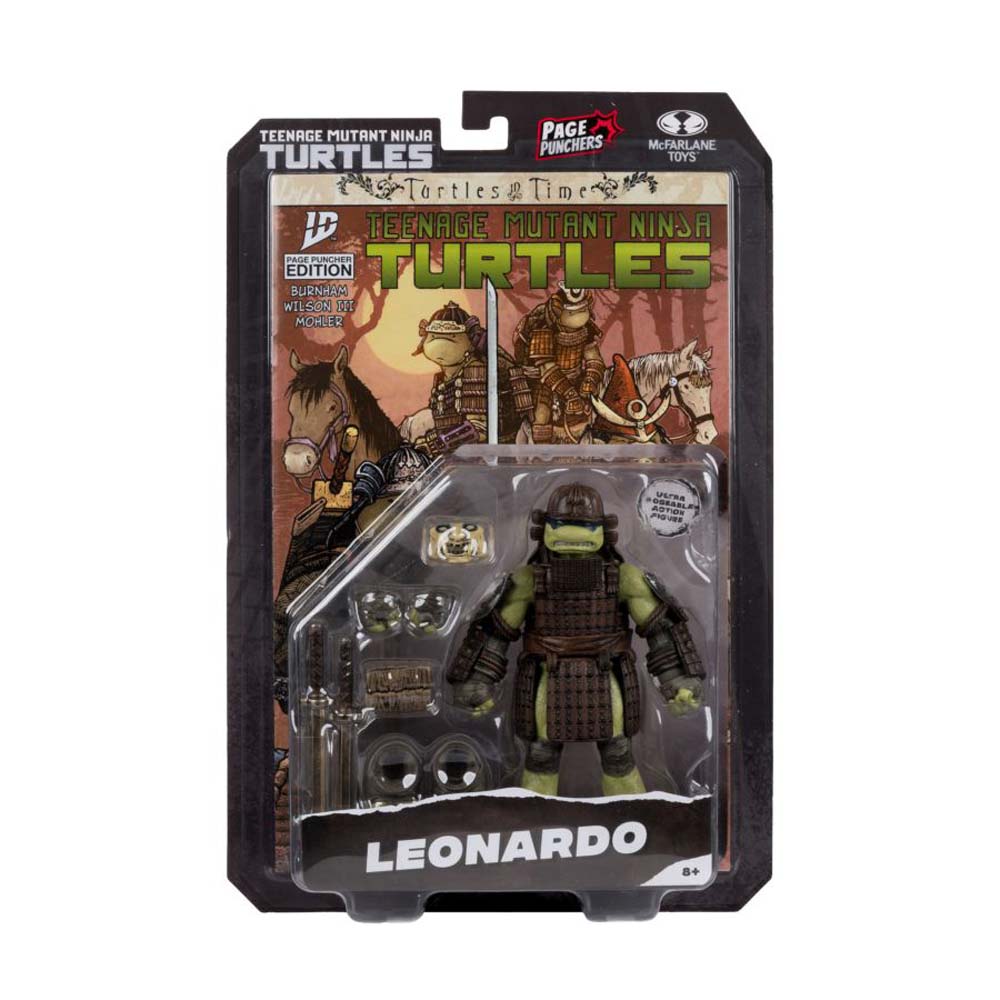Teenage Mutant Ninja Turtles - Leonardo (Turtles in Time) 5" Action Figure with Comic Book - Screenshot 1