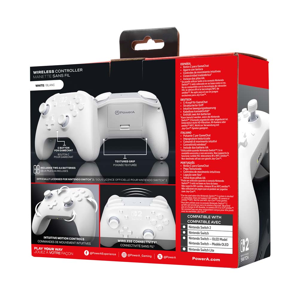 PowerA - Core Wireless Controller for Nintendo Switch 2 - White - Screenshot 2