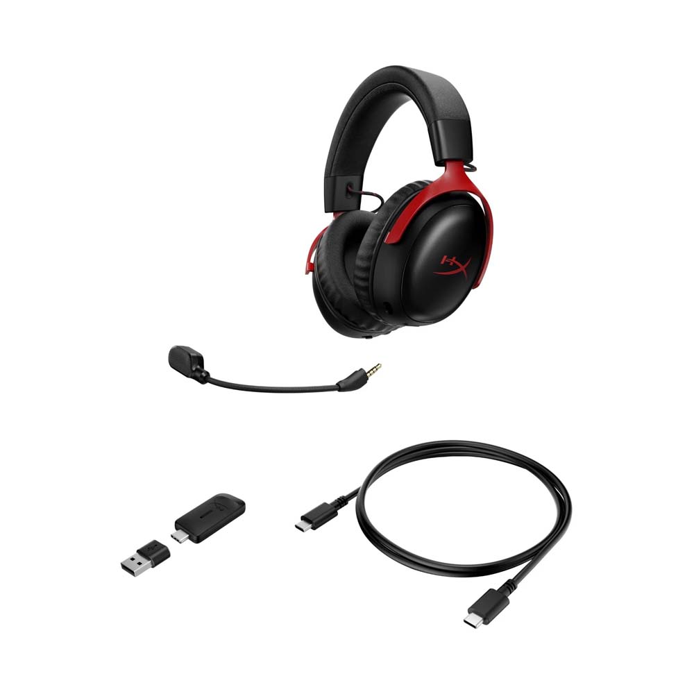 HyperX - Cloud III S Wireless Gaming Headset - Black/Red - Screenshot 2