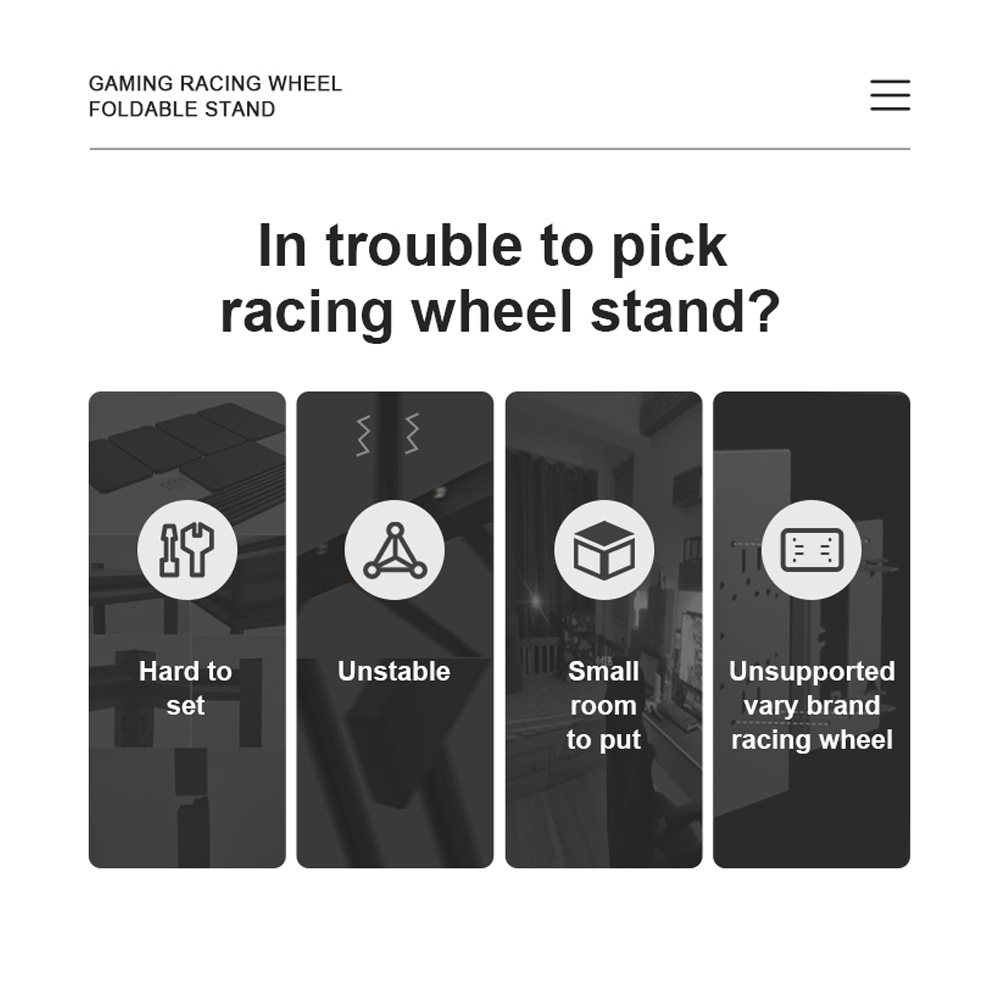 PXN - A10 Foldable Racing Wheel Stand - Screenshot 2