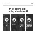 PXN - A10 Foldable Racing Wheel Stand - Screenshot 2