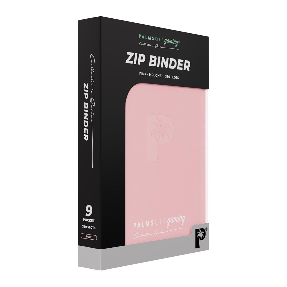 Palms Off Gaming - Collector's Series 9 Pocket Zip Trading Card Binder -  Pink - Toys and Collectibles - EB Games Australia