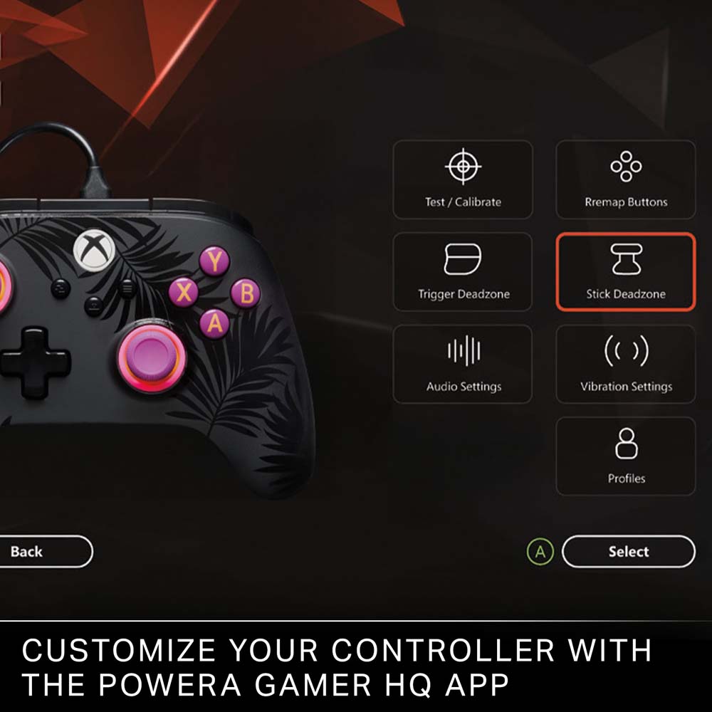 PowerA - Advantage Plus Wired Controller for XBOX Series X/S - Moonlit Palms - Screenshot 7