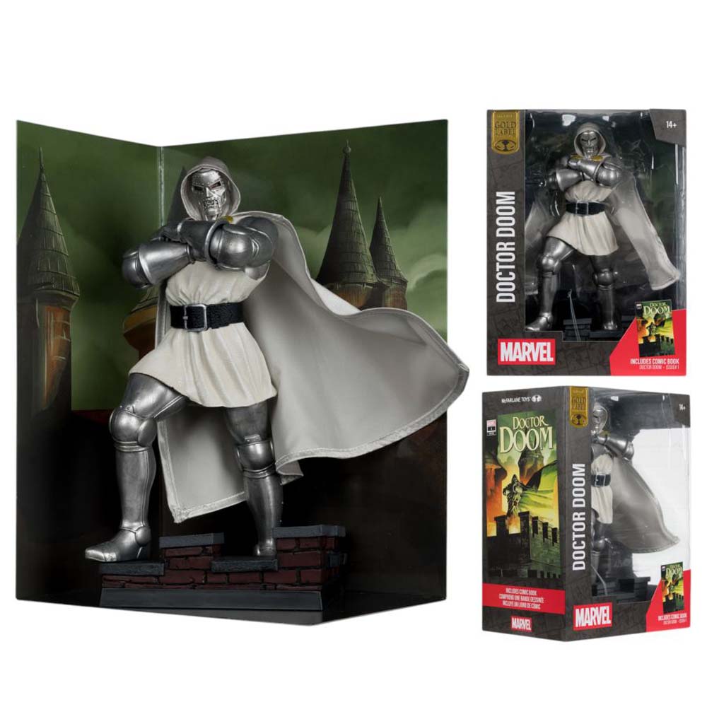 Marvel - Doctor Doom (Future Foundation) Gold Label 1/6th Scale Figure with Comic Book - Screenshot 2