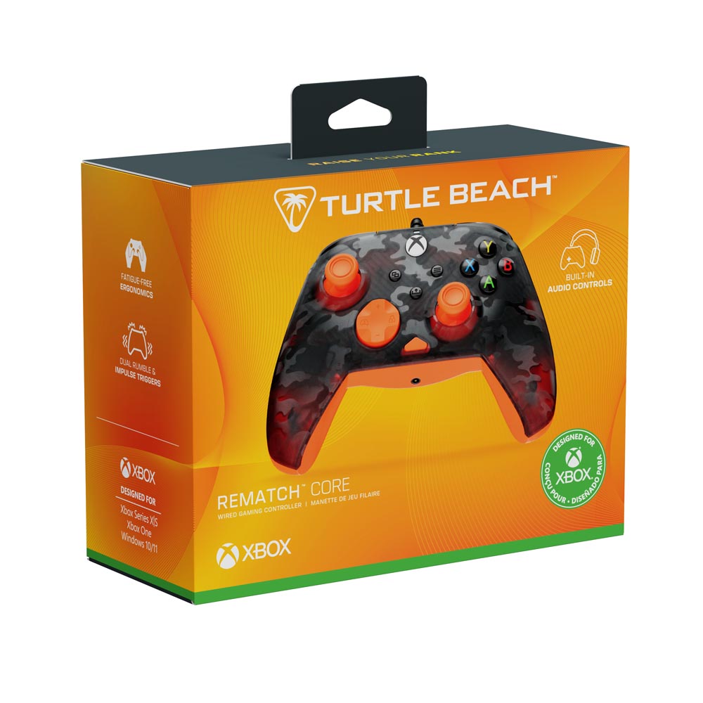Turtle Beach - Rematch Core Wired Controller for Xbox – Ghost Black Camo/Orange - Screenshot 5