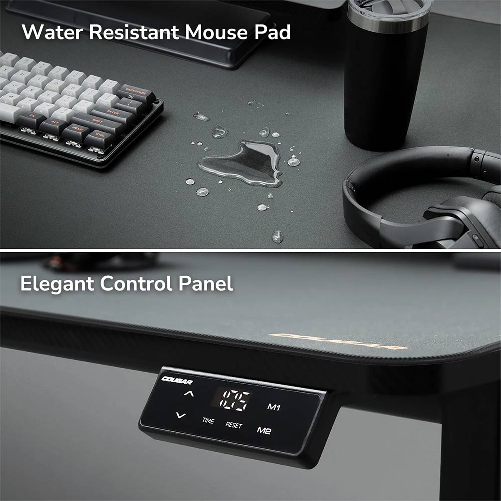 Cougar E-STAR 140 Electric Sit/Stand Desk With Monitor Stand & Full Mouse Pad - Screenshot 8
