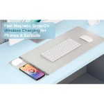 Laser Wireless Charging Desk Mat - Grey - Screenshot 1