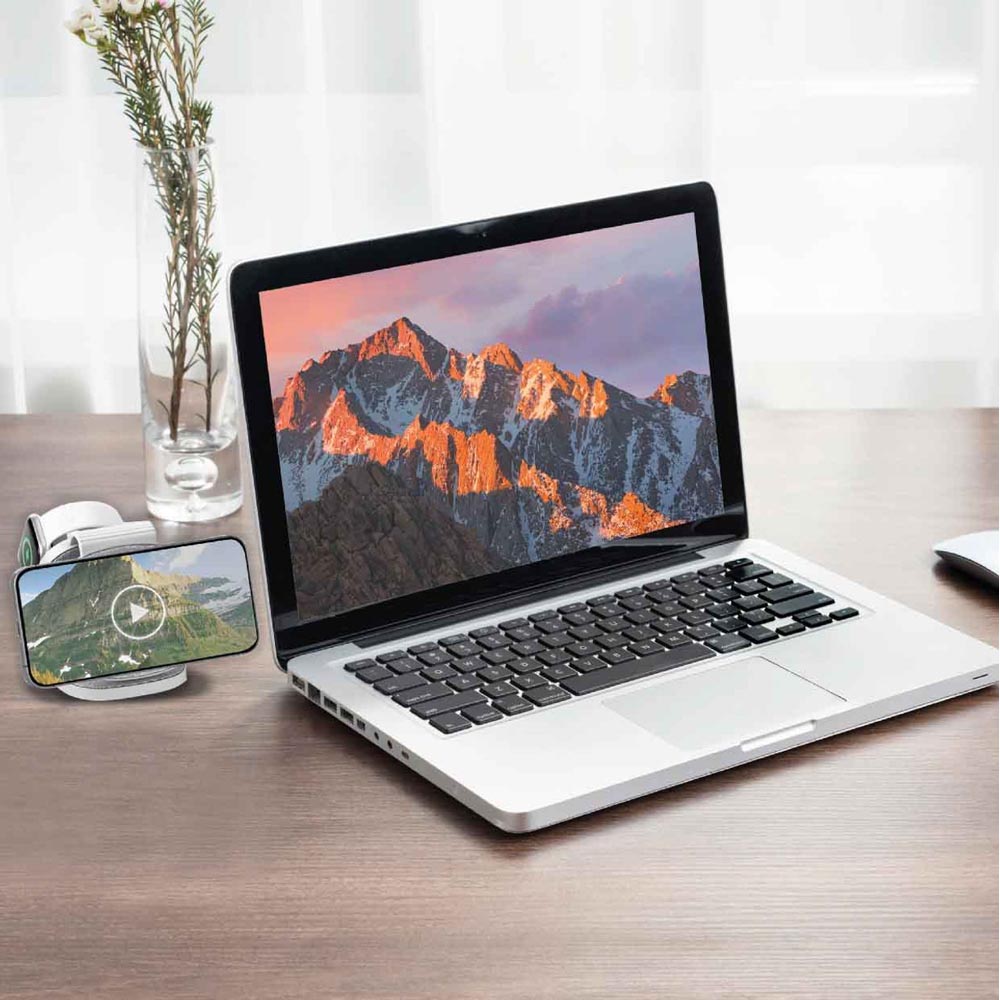 Laser 3-in-1 Travel Wireless Charging Pad for Apple - Screenshot 4