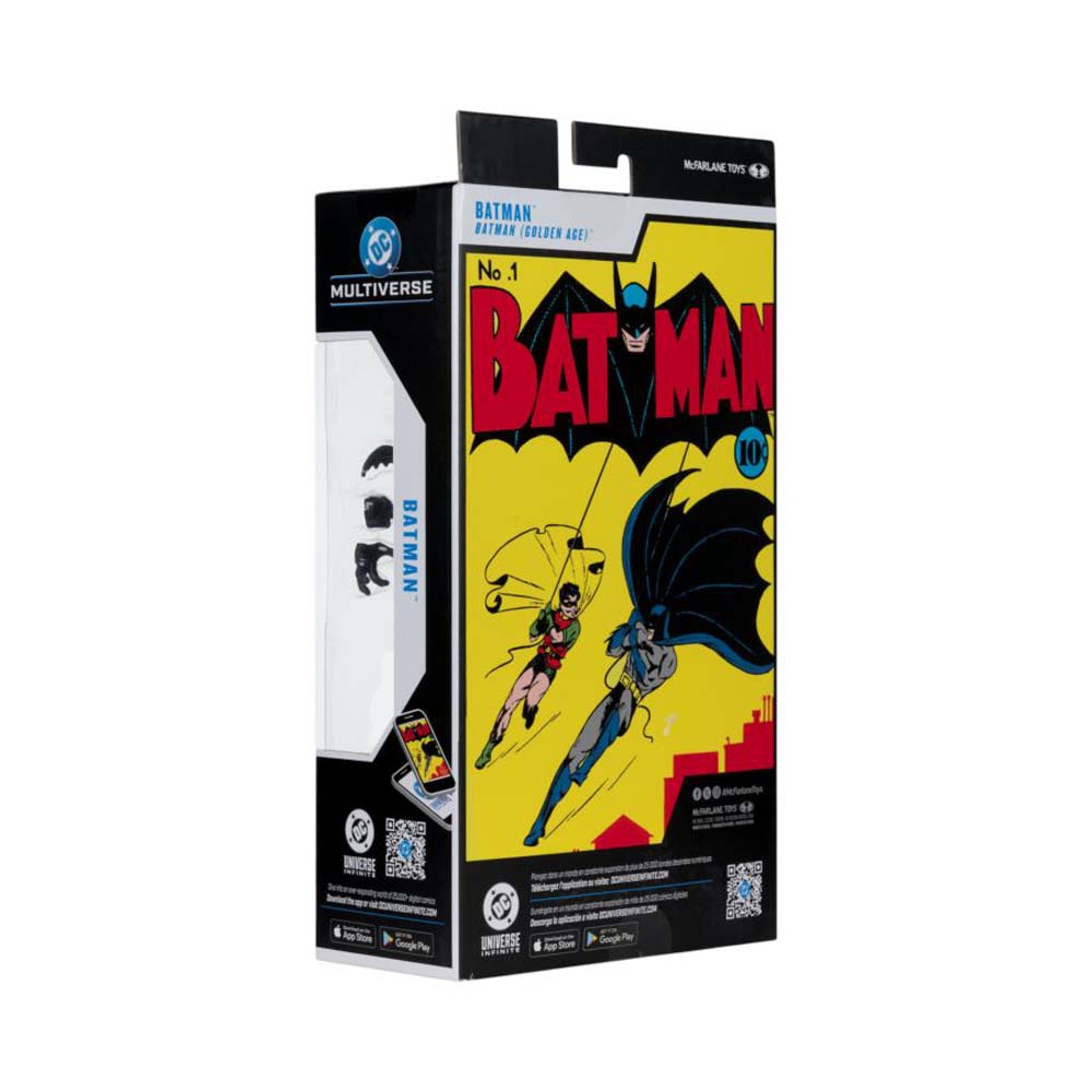 DC Multiverse - Batman - Batman (Golden Age) Red Platinum Edition 7" Action Figure - Screenshot 2