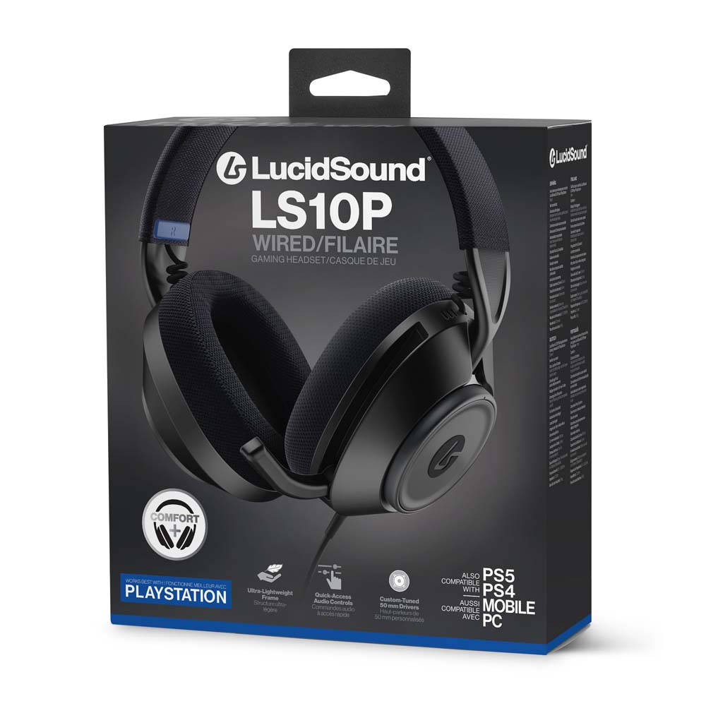 LucidSound LS10 Wired Gaming Headset for Playstation - Black - Screenshot 4
